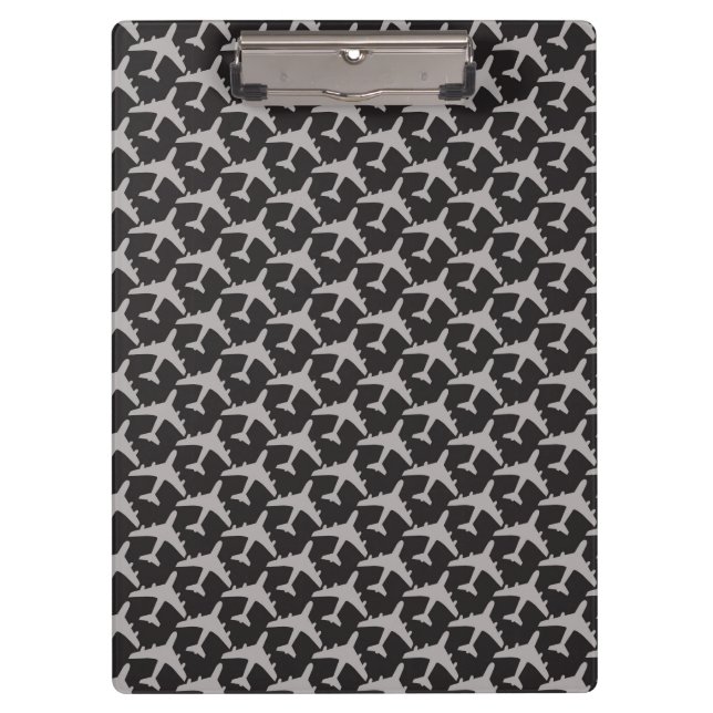 Pranchetas Gray Plane Airplanes Pilot Plane Aviation Aviator (Frente)