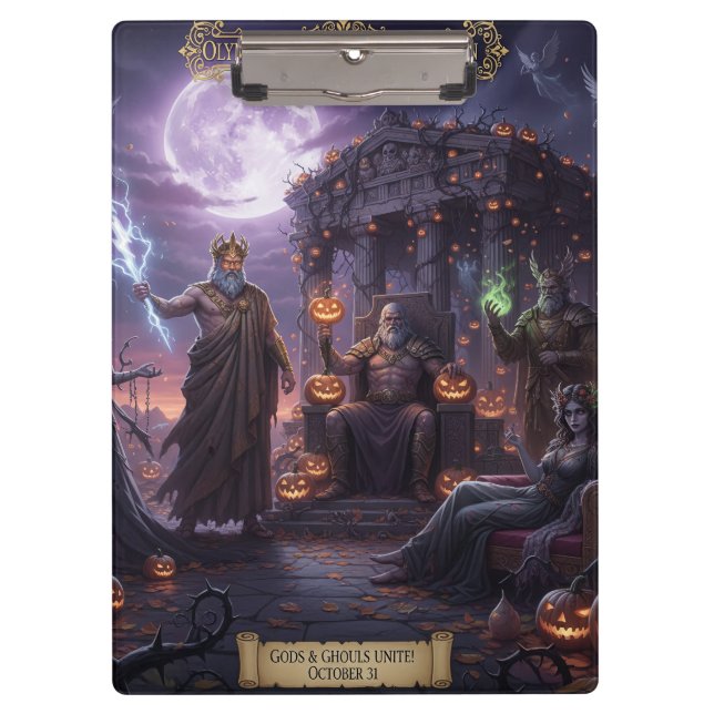 Pranchetas Greek and Roman Mythology Halloween Clipboard (Frente)