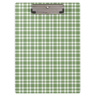 Pranchetas Green White Plaid Pattern