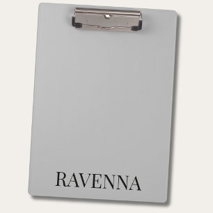 Pranchetas Greige Luxo Serif Personalizado Nome Customizado