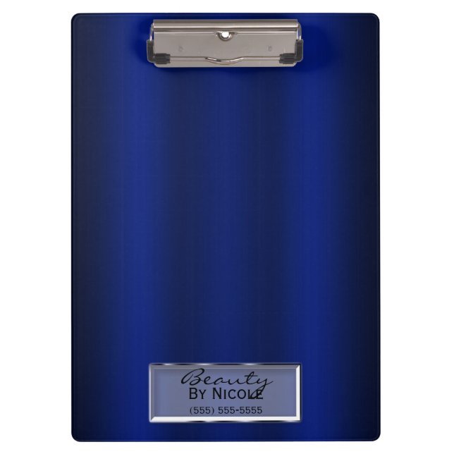 Pranchetas Grelha Chic Elegante Real Blue Shine Personalizada (Frente)