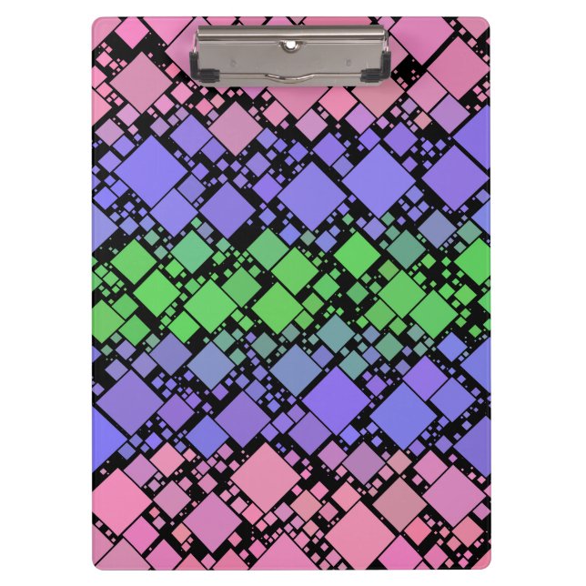 Pranchetas Groovy Boho Retro Mod Geométrico Orgulho Trigênero (Frente)