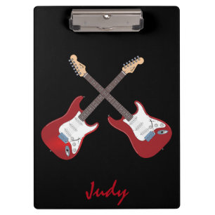 Pranchetas Guitarra elétricas vermelhas personalizado
