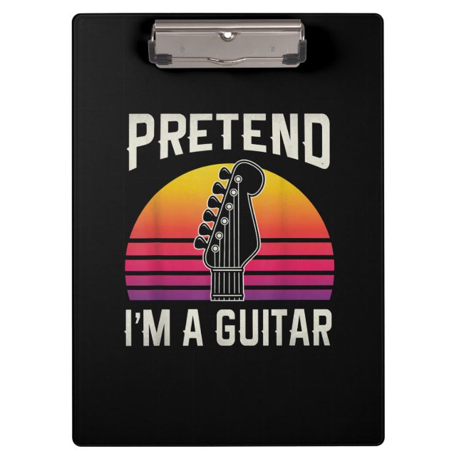 Pranchetas Guitarrista Finge Que Sou Um Aniversário De Violão (Frente)