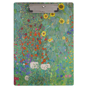 Pranchetas Gustav Klimt - Jardim do País com Girassóis