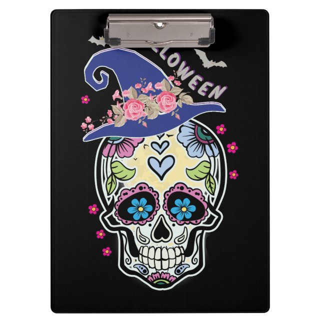 Pranchetas Halloween Flower Skull (Frente)