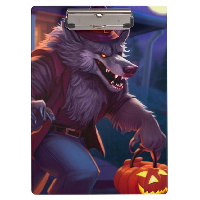 Pranchetas Halloween/werewolf/outono/outono (Frente)