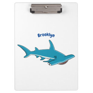 Pranchetas Hammerhead shark cartoon illustration