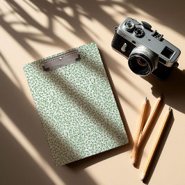 Pranchetas  Hand-drawn ditsy Sage Green Daisies – Mini Floral