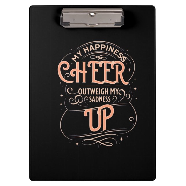 PRANCHETAS  HAPPINESS CHEER UP CLIPBOARD  (Frente)