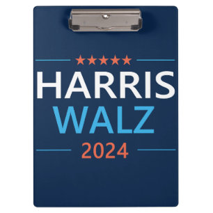 Pranchetas Harris Walz 2024 para Presidente