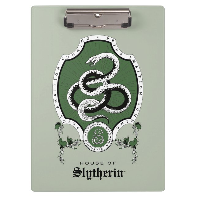 Pranchetas HARRY POTTER™ | Desenho Delicado SLYTHERIN™ Crest (Frente)