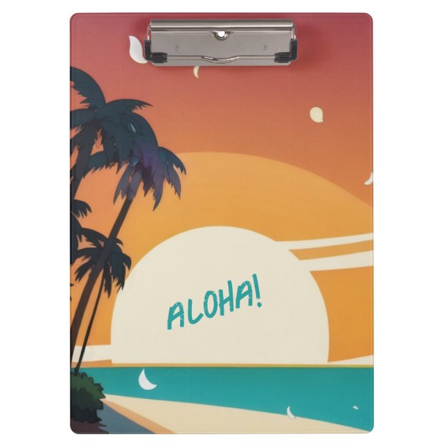 Pranchetas Havaiano/Aloha/Tropical/praia (Frente)