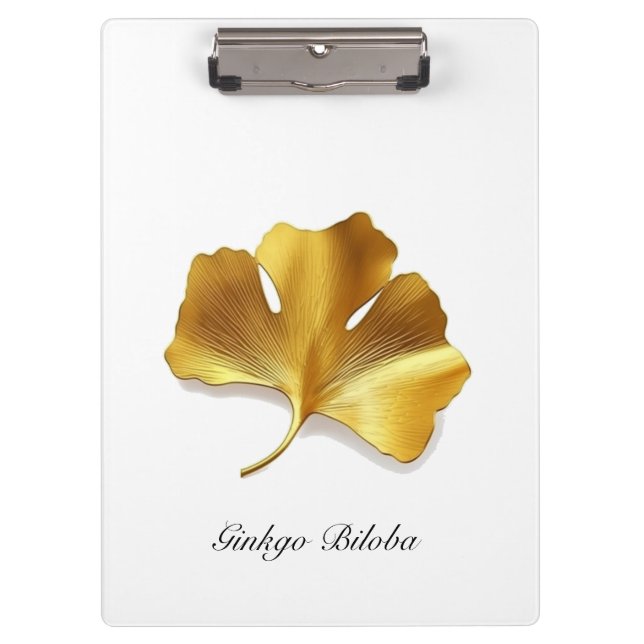 Pranchetas Herbal Life, Ouro Ginkgo Biloba personalizável (Frente)