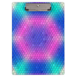 Pranchetas Hexágonos Holográficos de Escala de Sereia Rosa a