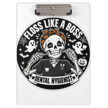 Higienista Dental Esqueleto de Halloween