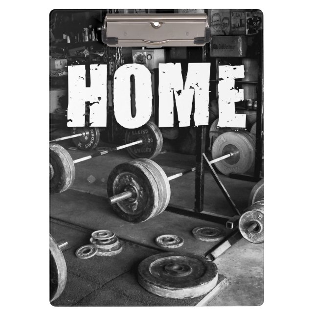 Pranchetas HOME (Barbells) - Motivação do Workout (Frente)