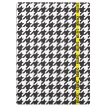 Houndstooth Envolvido com Cuidado