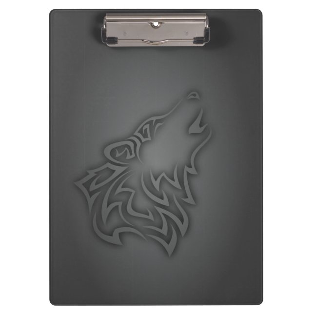 Pranchetas Howling Wolf Tribal Black (Frente)