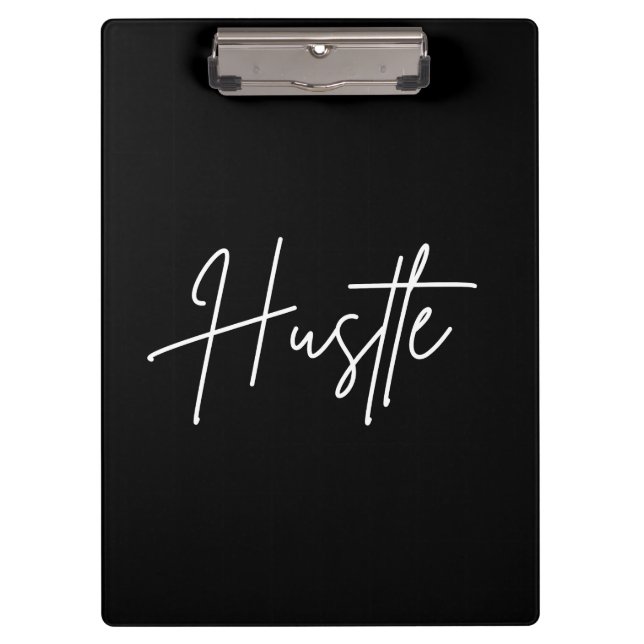Pranchetas Hustle Script Clipboard – Modern Desk Accessory (Frente)