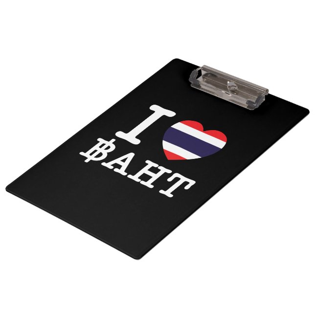 Pranchetas I Heart (Love) Baht (Inclinado)
