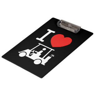 Pranchetas I Heart (Love) Golf Cart