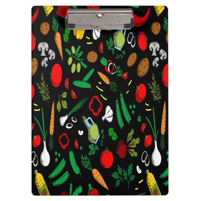 Pranchetas Ícones Coloridos Vegetais (Frente)