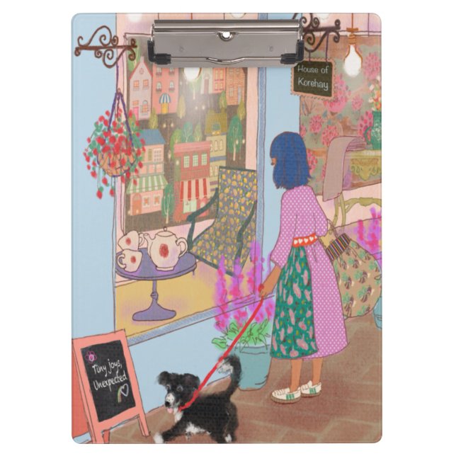 Pranchetas Illustrated Clipboard – Colorful Pattern Design (Frente)