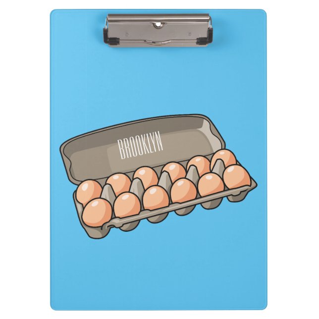 Pranchetas Ilustração da cartonagem de ovo (Frente)