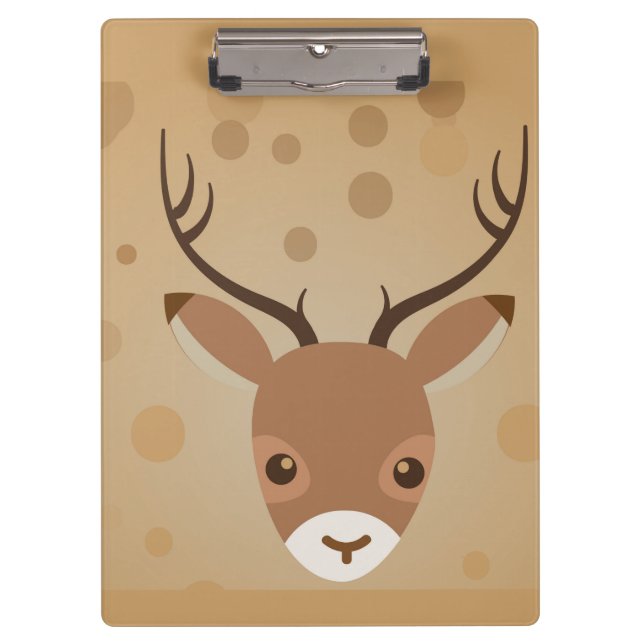 Pranchetas ilustração das renas sobre fundo castanho (Frente)