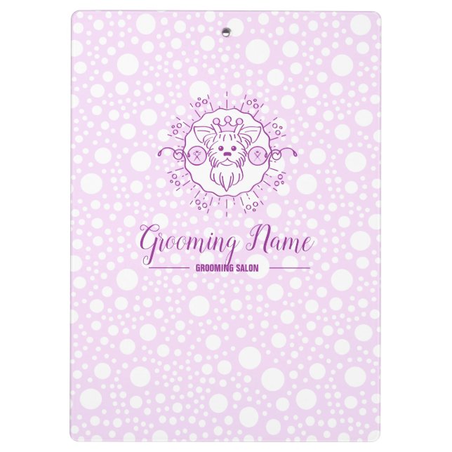 Pranchetas Ilustração de Cachorro de Cartoon para o Alinhamen (Verso)