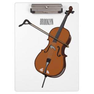 Pranchetas Ilustração de desenho animado Cello