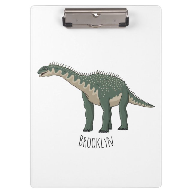 Pranchetas Ilustração de desenho animado de Barapasaurus (Frente)