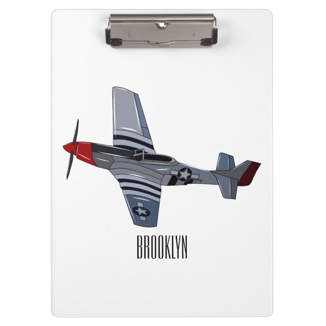 Pranchetas Ilustração de desenho animado de bombardeiro (Frente)