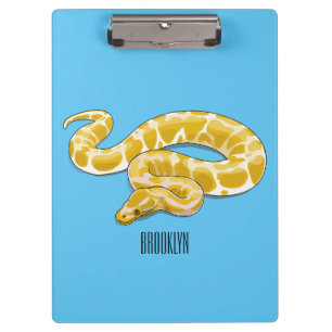 Pranchetas ilustração de desenho animado de cobra python birm