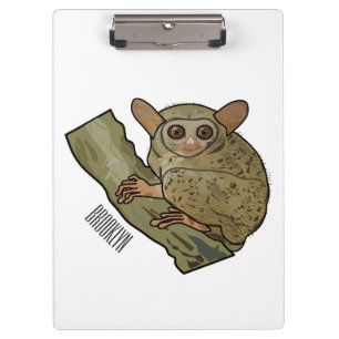 Pranchetas Ilustração de desenho animado de Tarsier