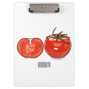 Pranchetas Ilustração de desenho animado de tomate