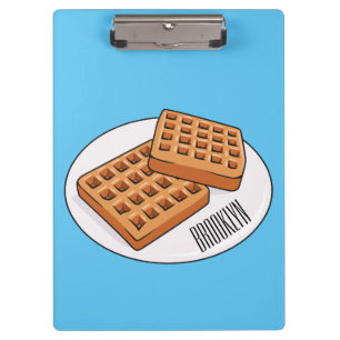 Pranchetas Ilustração de desenho animado Waffle