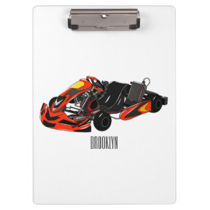 Pranchetas Ilustração de desenho de corrida de Kart