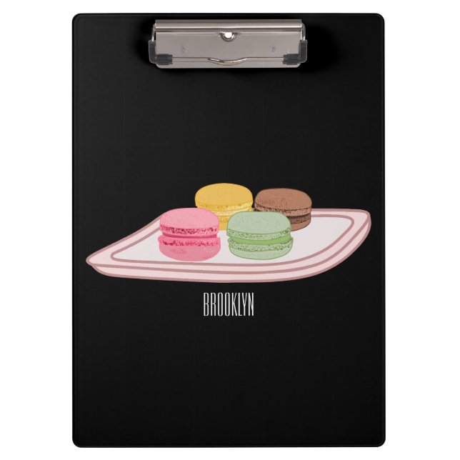 Pranchetas Ilustração de desenho de Macaron (Frente)