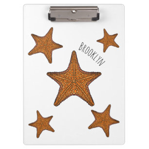 Pranchetas Ilustração de desenho de Starfish