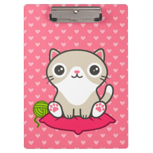 Pranchetas Ilustração de Gatinho de Cute