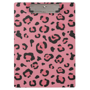 Pranchetas Ilustração do animal do rosa do leopardo