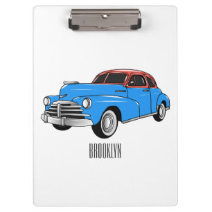 Pranchetas Ilustração do desenho animado Classic car 1948