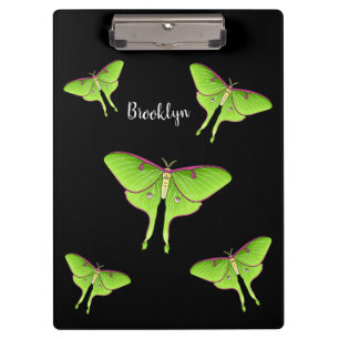 Pranchetas Ilustração do desenho animado de Luna Moth