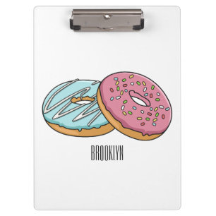 Pranchetas ilustração do desenho animado de rosquinha