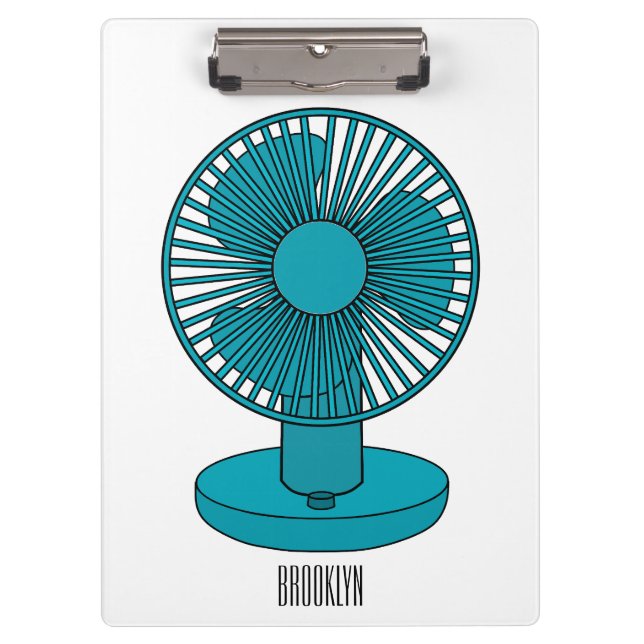Pranchetas Ilustração do desenho do ventilador (Frente)