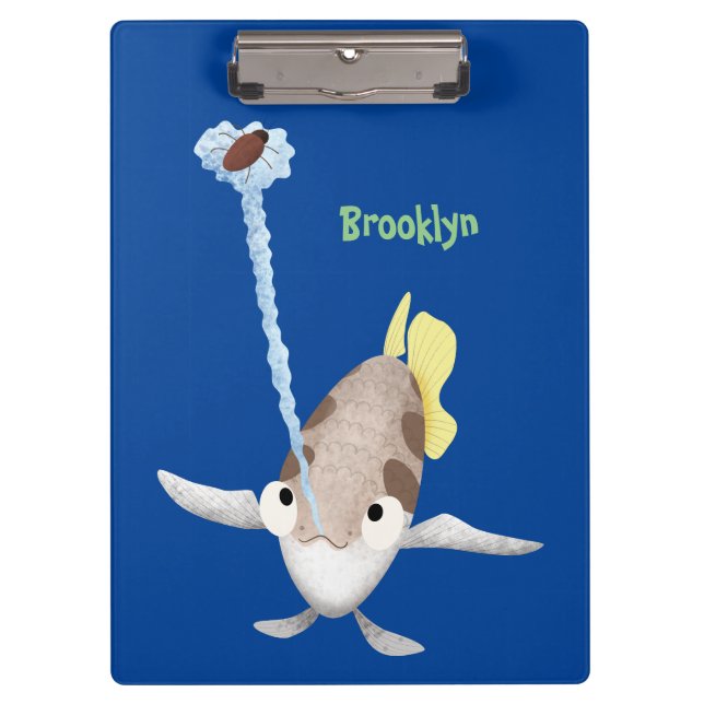 Pranchetas Imagem de desenho animado de Arquerfish em Cute (Frente)