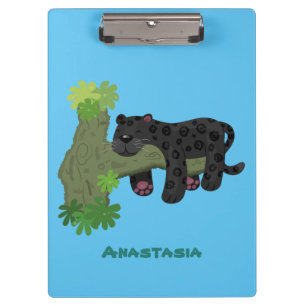 Pranchetas Imagem de desenho animado de gato preto-pintado-pi