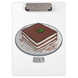 Pranchetas Imagem do desenho do bolo Tiramisu